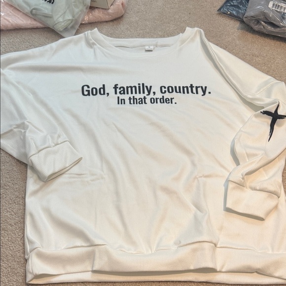Other - God family country, long sleeve shirt, new medium